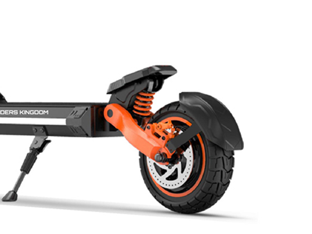 back wheel of kick scooter